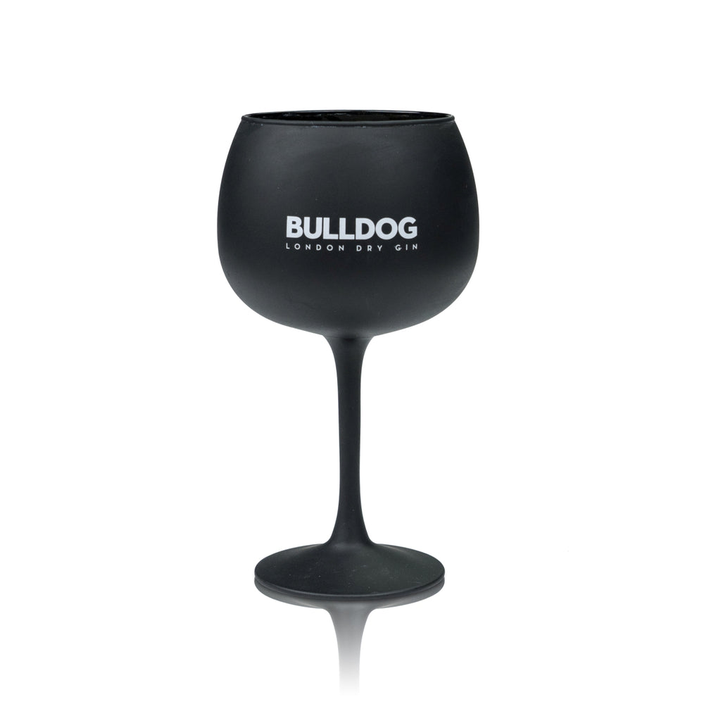 Bicchiere Bulldog Gin 0,4 l Bicchieri da cocktail long drink a forma di palloncino Nero opaco London Tonic