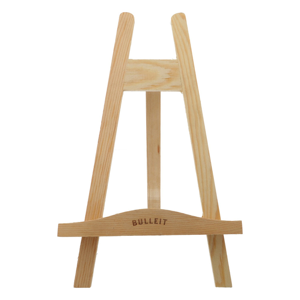 Bulleit Whiskey Espositore da tavolo in vero legno Espositore per menu Mini cavalletto