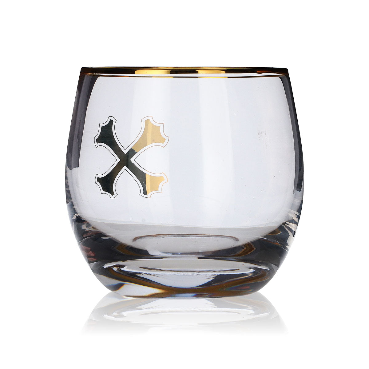 Bumbu Rum Bicchiere 0,3 l Tumbler Bicchieri Bordo dorato Long drink Cocktail Gastronomia – Vista 2