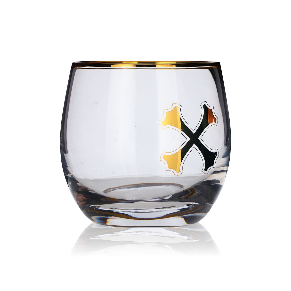 Bumbu Rum Bicchiere 0,3 l Tumbler Bicchieri Bordo dorato Long drink Cocktail Gastronomia – Vista 3