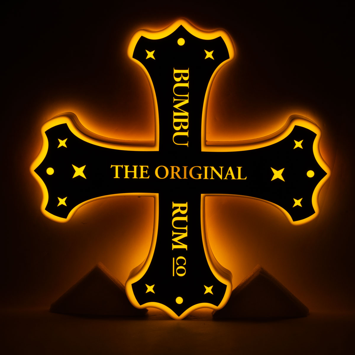 Bumbu Rum Insegna luminosa a LED Insegna luminosa Glorifier Croce Bottiglia Luce – Vista 2