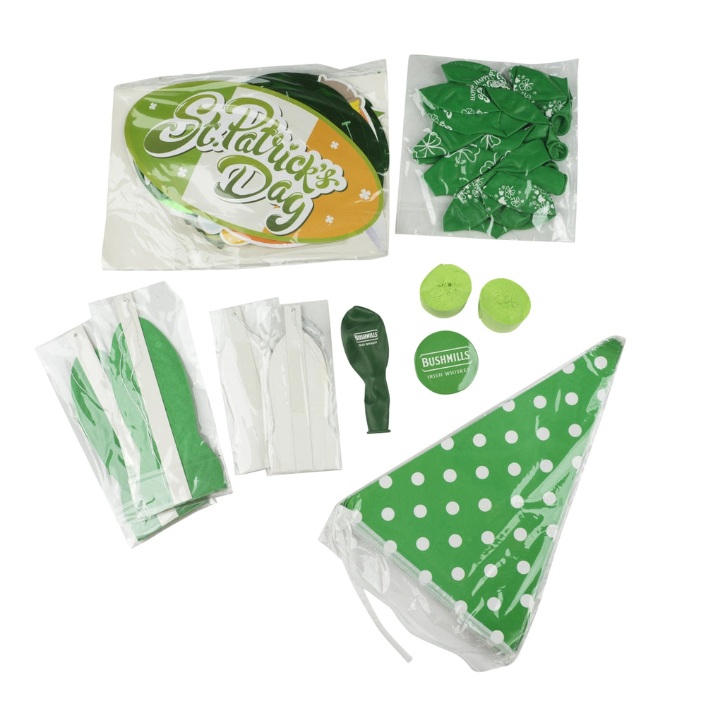 Bushmills St Patrick's Day Set decorativo per feste Irish Pub Paddy Celebration Birra