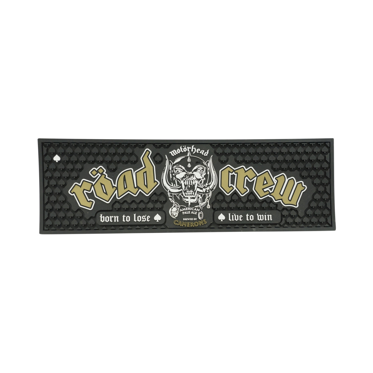 Tappetino per bicchieri da birra Camerons 50x16 Nero Motörhead Bicchieri Scolapentole in gomma