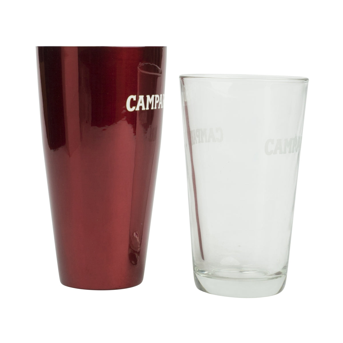 Campari Aperitif Boston Shaker Rosso Cocktail Mixer Barman Longdrink Logo – Vista 3