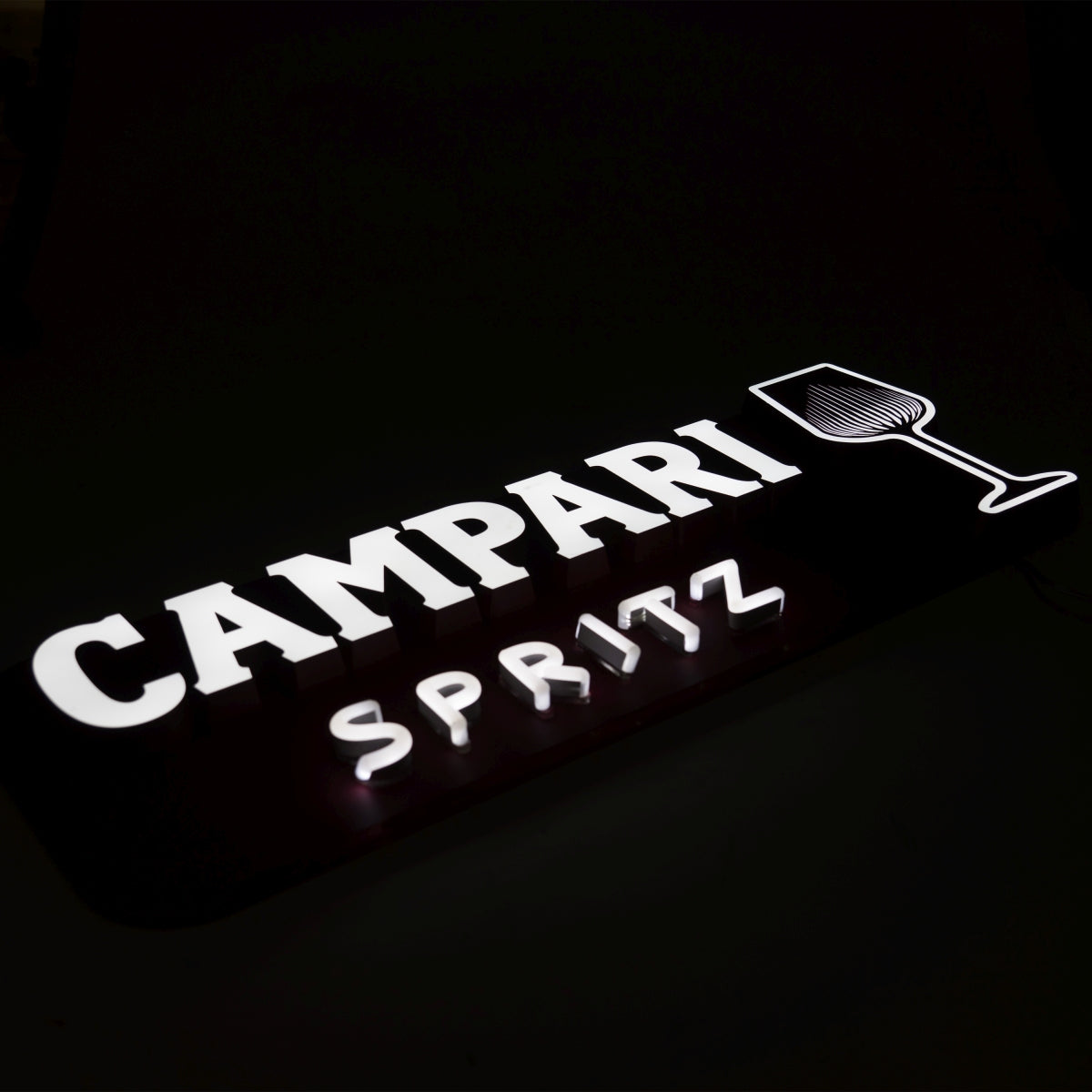 Campari Insegna luminosa LED Segnale da parete 66x24x4cm Decorazione Aperol Spritz
