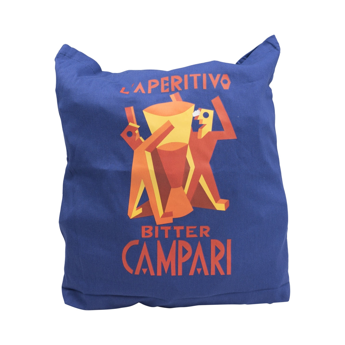 Borsa di cotone blu con logo Campari L'Aperitivo – Vista 2