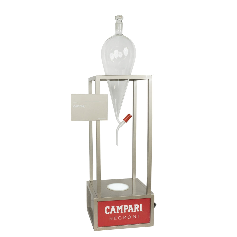 Campari Negroni Versatore a bolla Caraffa LED Versatore in vetro Glorifier Insegna luminosa