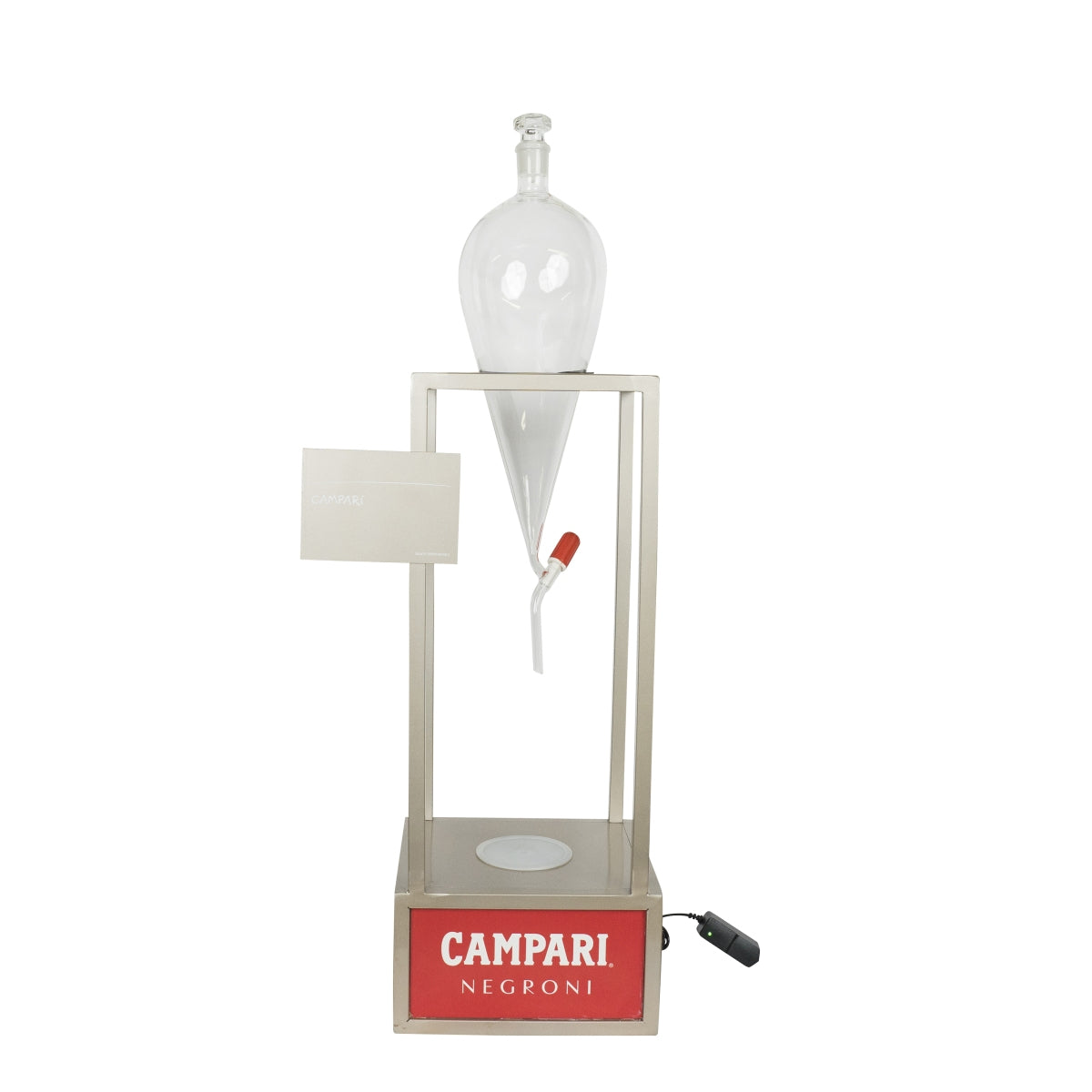 Campari Negroni Versatore a bolla Caraffa LED Versatore in vetro Glorifier Insegna luminosa – Vista 2