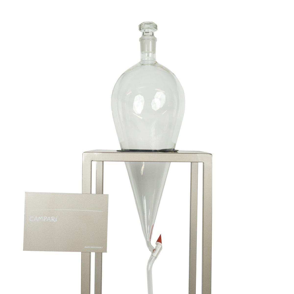 Campari Negroni Versatore a bolla Caraffa LED Versatore in vetro Glorifier Insegna luminosa – Vista 3