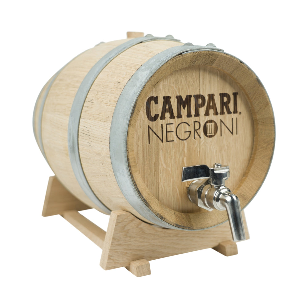 Campari Negroni Barile per liquori 5 l Barile in legno Rubinetto Cocktail Invecchiato Rovere naturale Bar