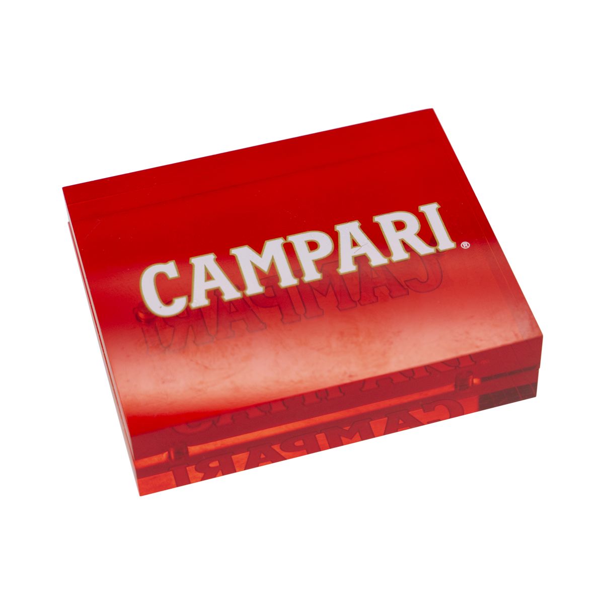 Campari Espositore da tavolo Portacarte Rosso Magnetico Decorazione pubblicitaria
