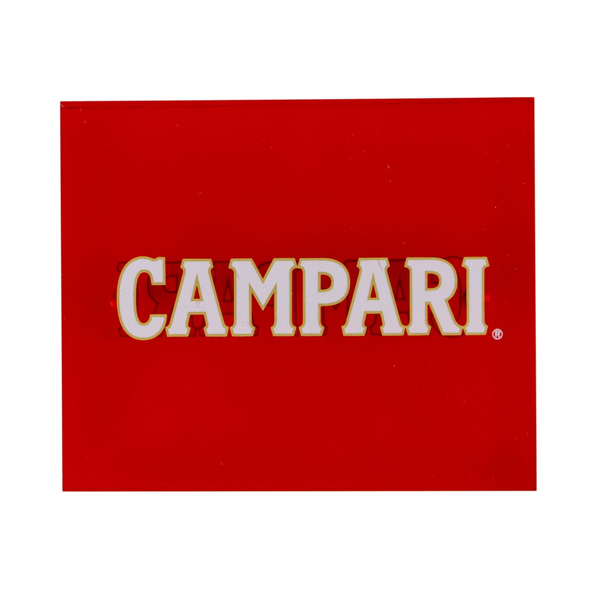 Campari Espositore da tavolo Portacarte Rosso Magnetico Decorazione pubblicitaria – Vista 3