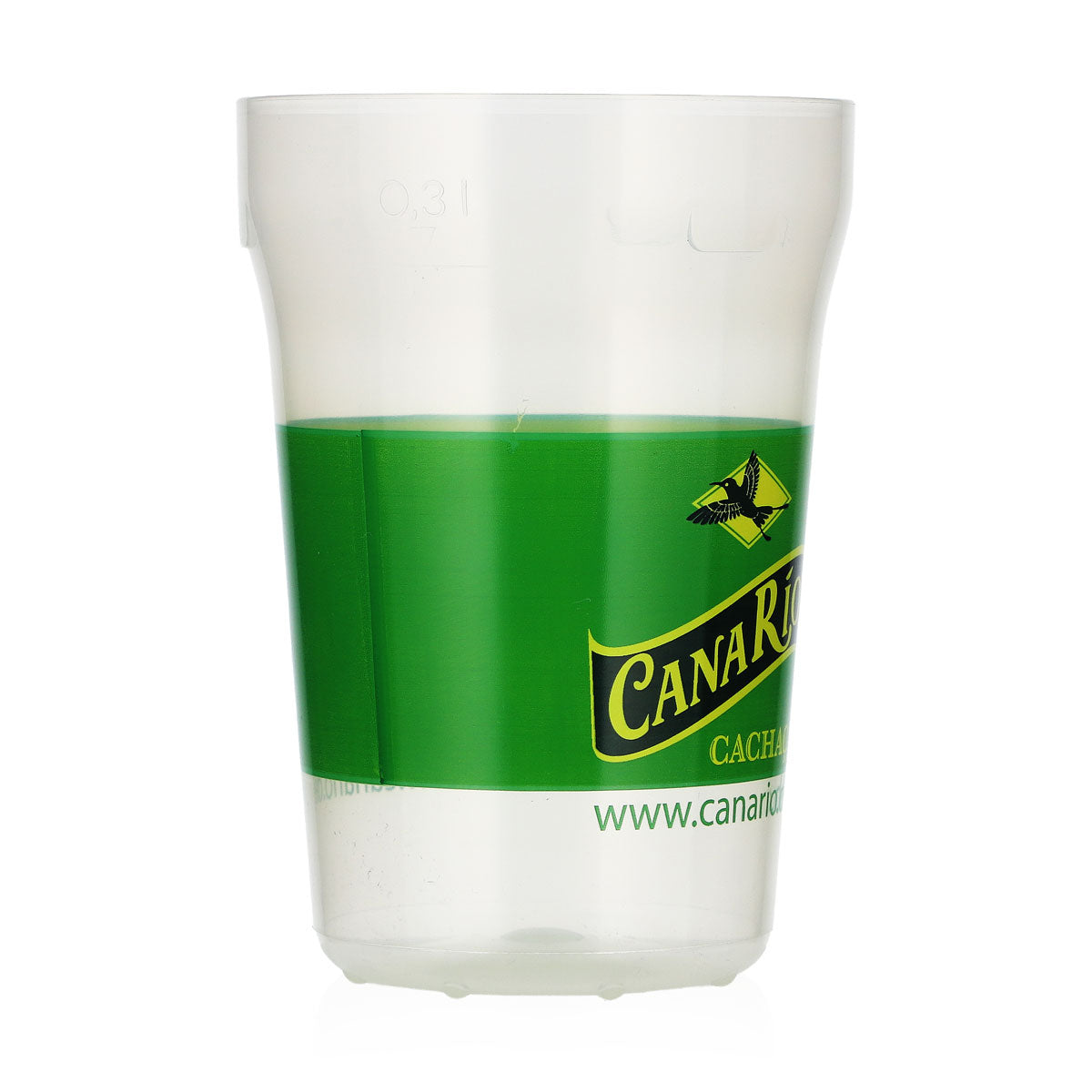 Bicchiere da rum Canario da 0,3 l in plastica, bicchieri riutilizzabili "Brazil" – Vista 2