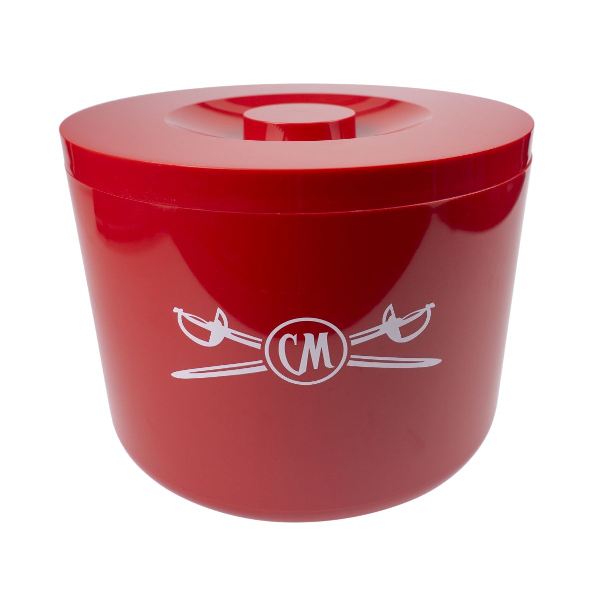 Captain Morgan Contenitore per cubetti di ghiaccio termico Secchiello per ghiaccio Rosso Rotondo Coperchio Raffredda bevande – Vista 2