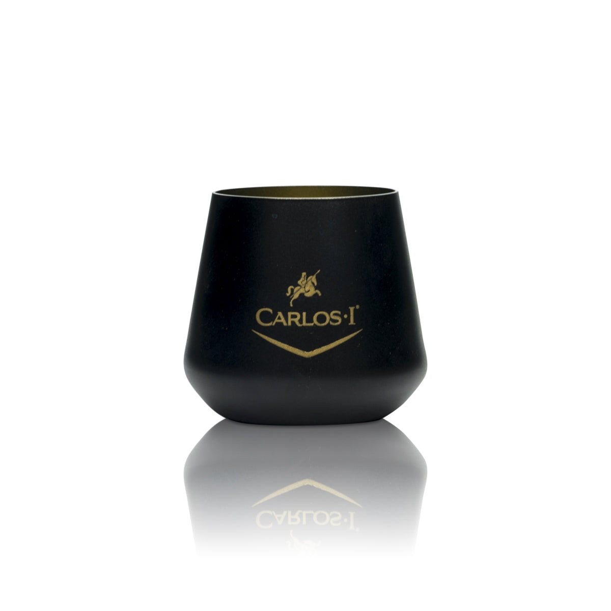 6 bicchieri da brandy Carlos I 0,3 l tumbler satinati opachi con logo dorato – Vista 2