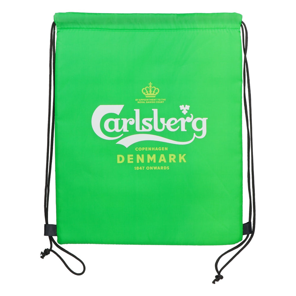 Borsa da trasporto per birra Carlsberg, verde, con cordoncino, borsa a tracolla, gadget per i fan