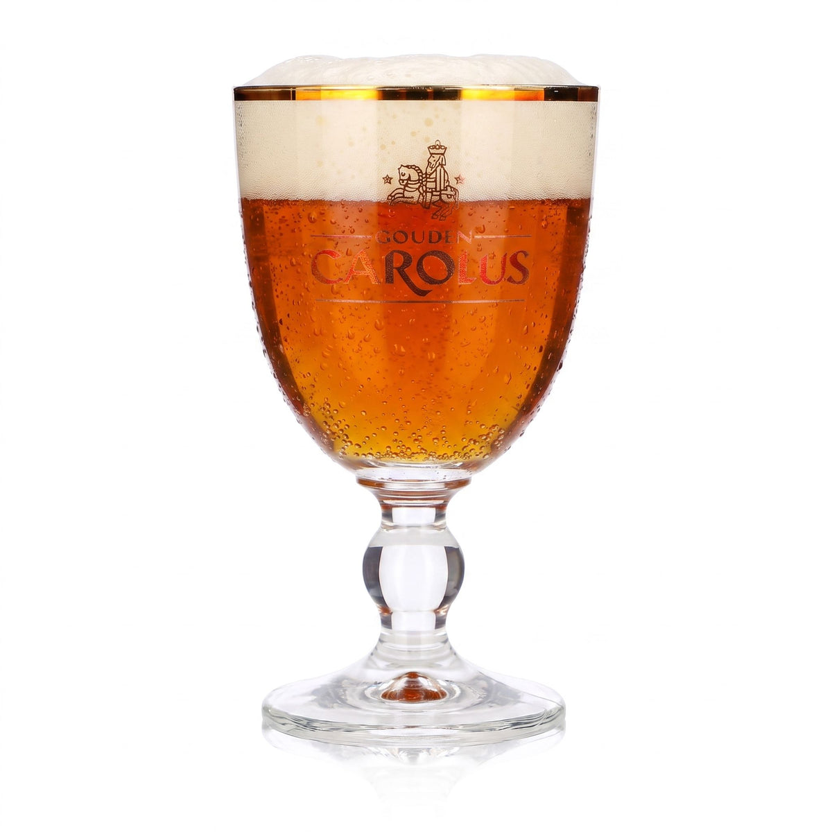 Bicchiere da birra Carolus da 0,25 l, a forma di coppa, con bordo dorato, Ritzenhoff