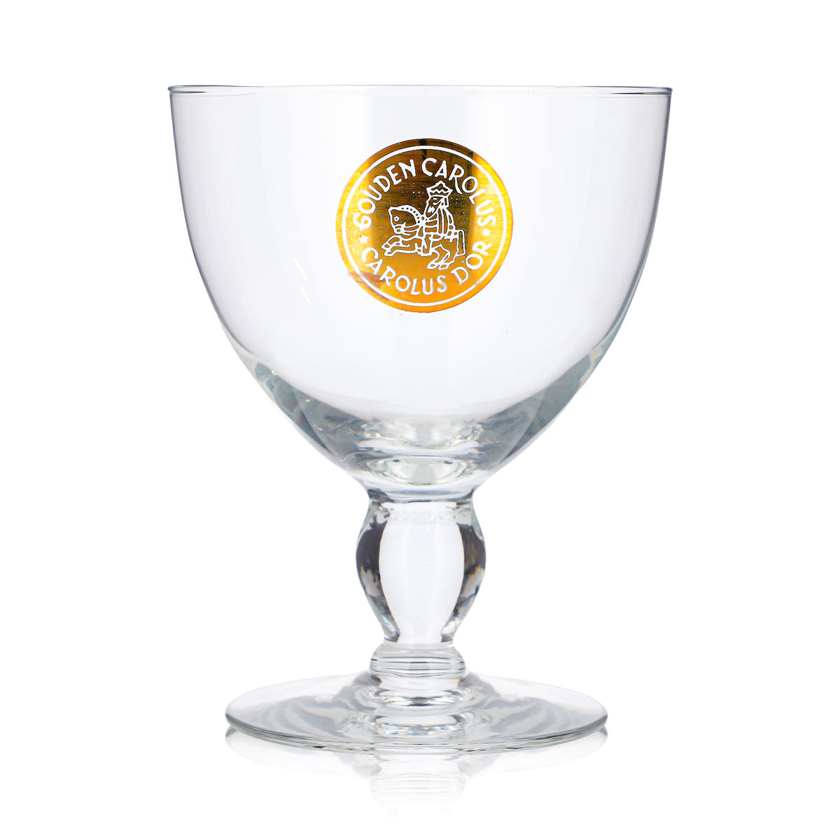 Bicchiere da birra Carolus da 0,47 l, a forma di coppa, con logo dorato “Gouden” – Vista 2