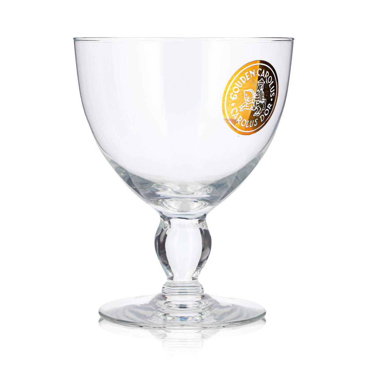 Bicchiere da birra Carolus da 0,47 l, a forma di coppa, con logo dorato “Gouden” – Vista 3