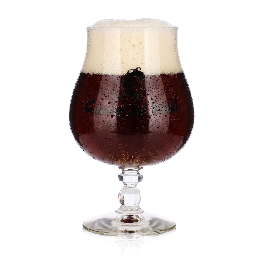 Bicchiere da birra Castelain da 0,5 l con manico "Cuvée de Noel" Durobor