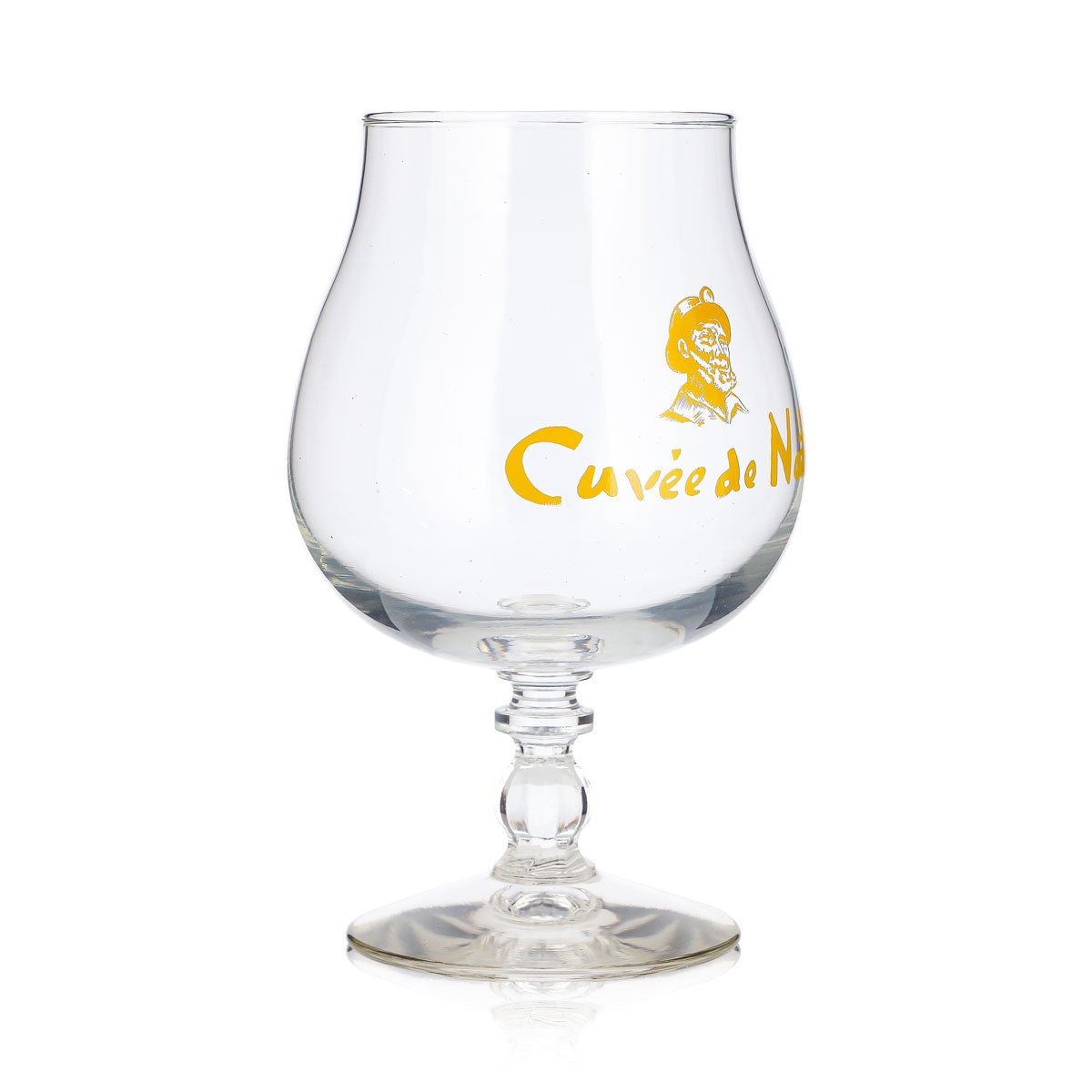 Bicchiere da birra Castelain da 0,5 l, modello "Cuvée de Noel", in vetro giallo Durobor Windsor – Vista 3