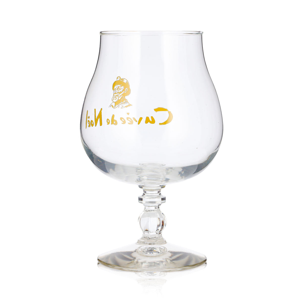 Bicchiere da birra Castelain da 0,5 l, modello "Cuvée de Noel", in vetro giallo Durobor Windsor – Vista 4