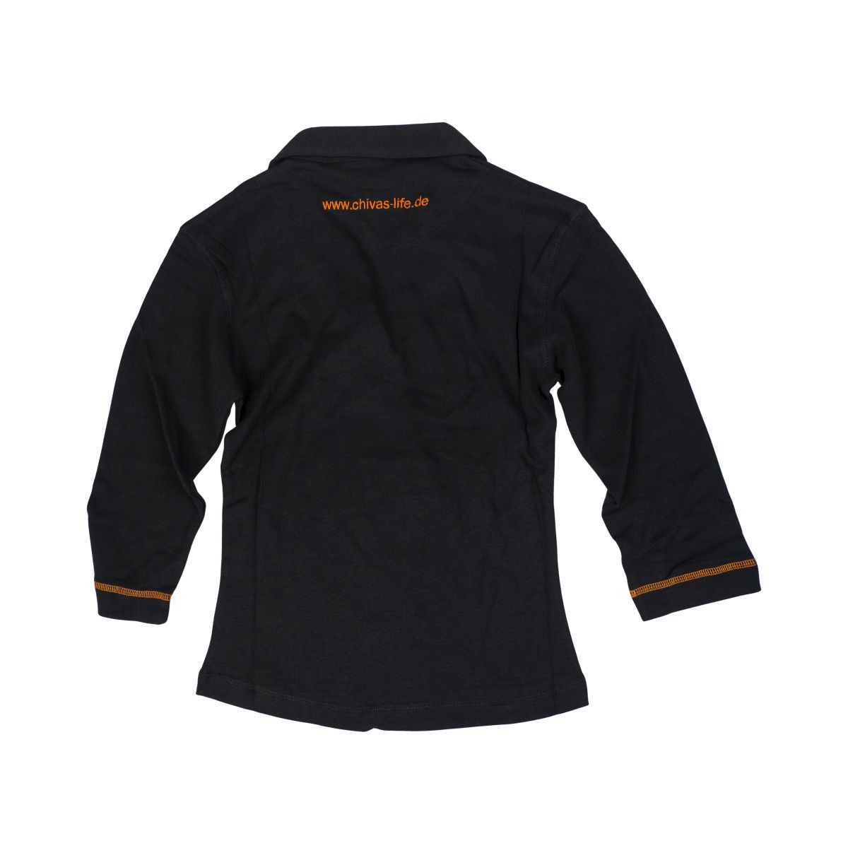 Camicia polo Chivas Regal Camicia femminile Taglia L Maniche lunghe Nero Logo ricamato – Vista 2