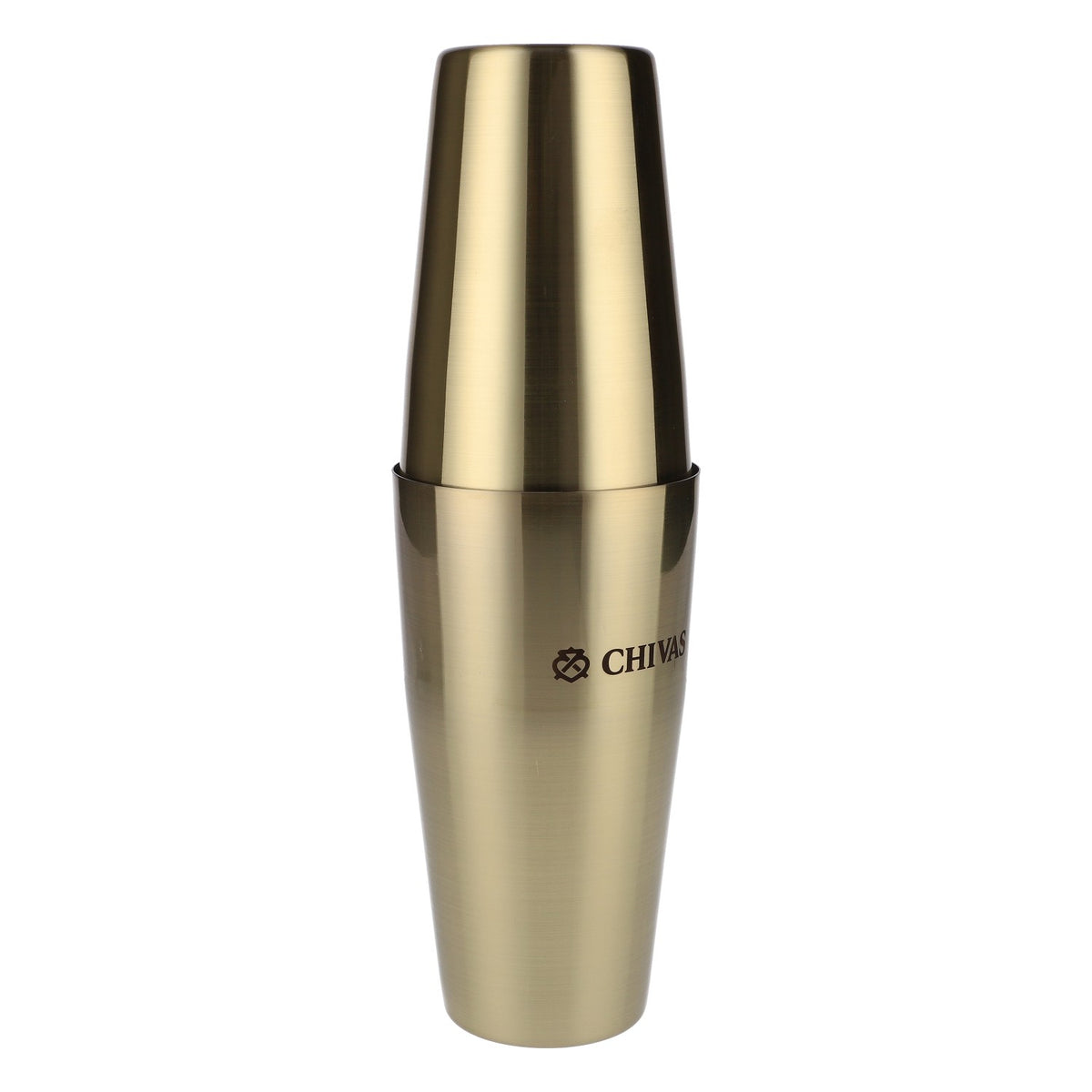 Chivas Regal Whisky Barshaker Shaker in acciaio inossidabile Logo inciso Oro – Vista 3