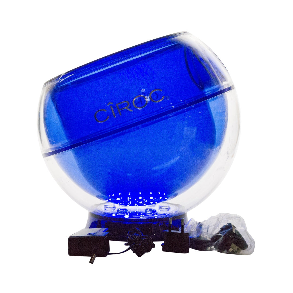 Ciroc Vodka LED Raffredda bottiglie a batteria Contenitore per cubetti di ghiaccio Sfera rotonda blu/trasparente  usato – Vista 4