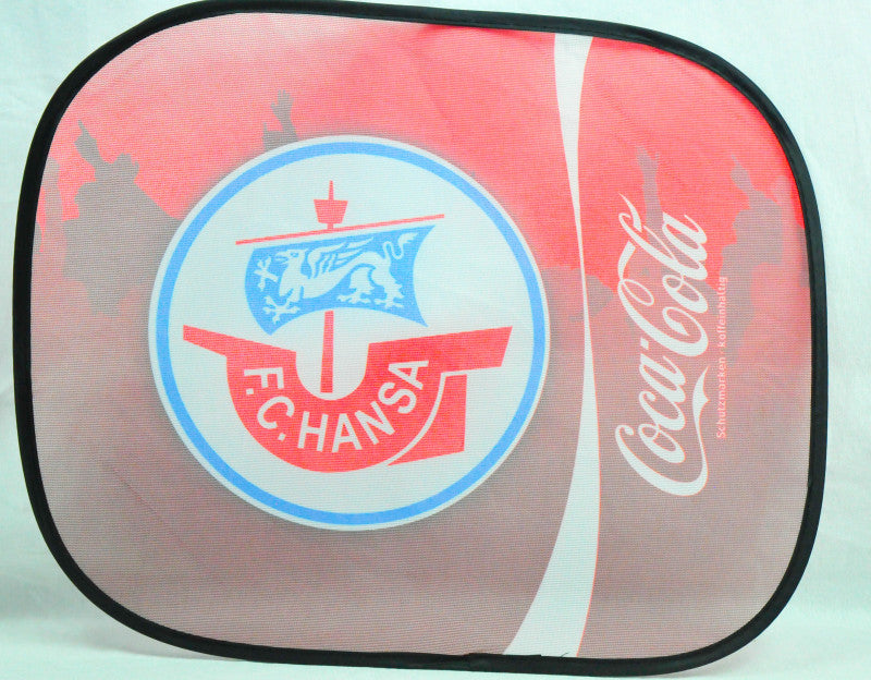 Coca Cola Parasole per auto Parasole finestrino laterale "FC Hansa Rostock"
