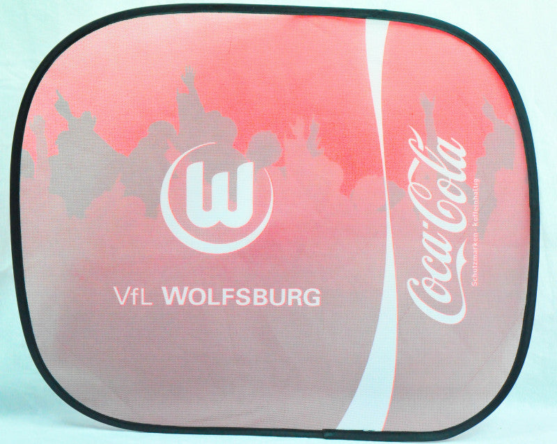 Coca Cola Auto Parasole Parasole finestrino laterale "Vfl Wolfsburg"