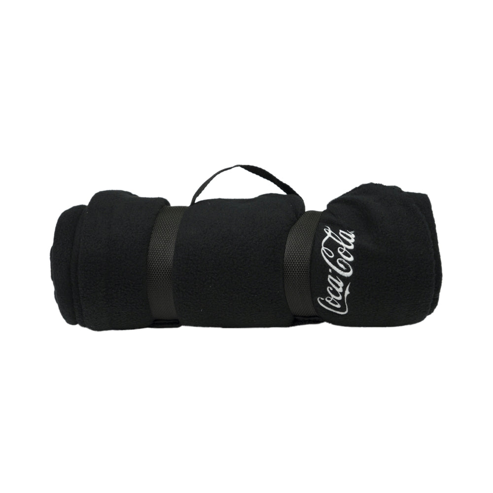 Coca Cola Coperta in poliestere con chiusura in pile per festival all'aperto e picnic