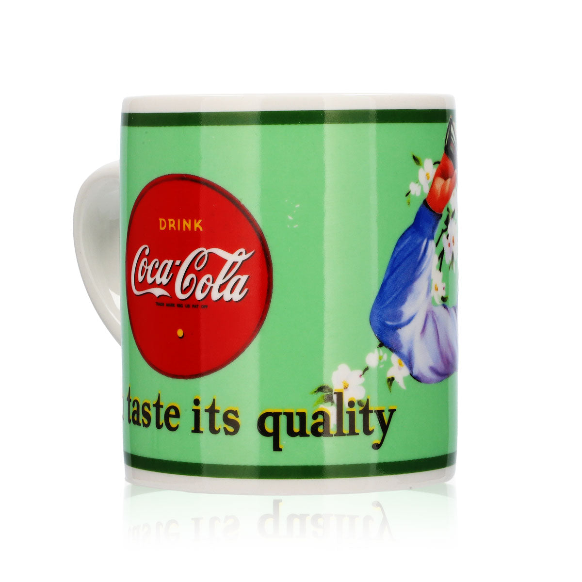 Tazza da caffè in vetro Coca Cola 0,39 l Tazza "You taste ist quality" – Vista 4