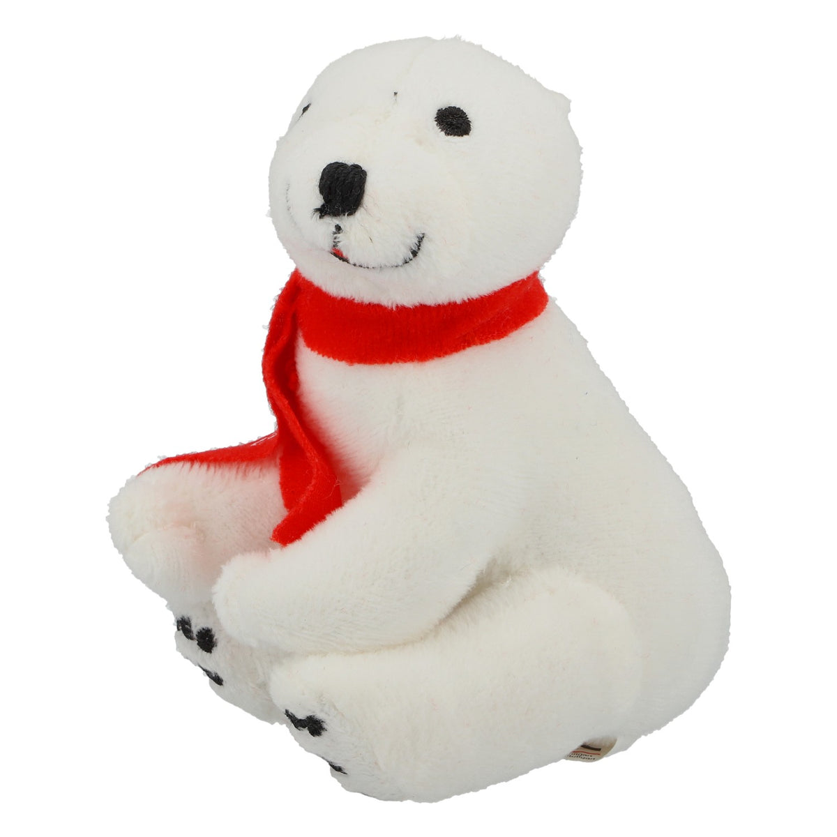 Orsacchiotto Coca-Cola, orso polare seduto con sciarpa, 11 cm, oggetto da collezione, idea regalo – Vista 2
