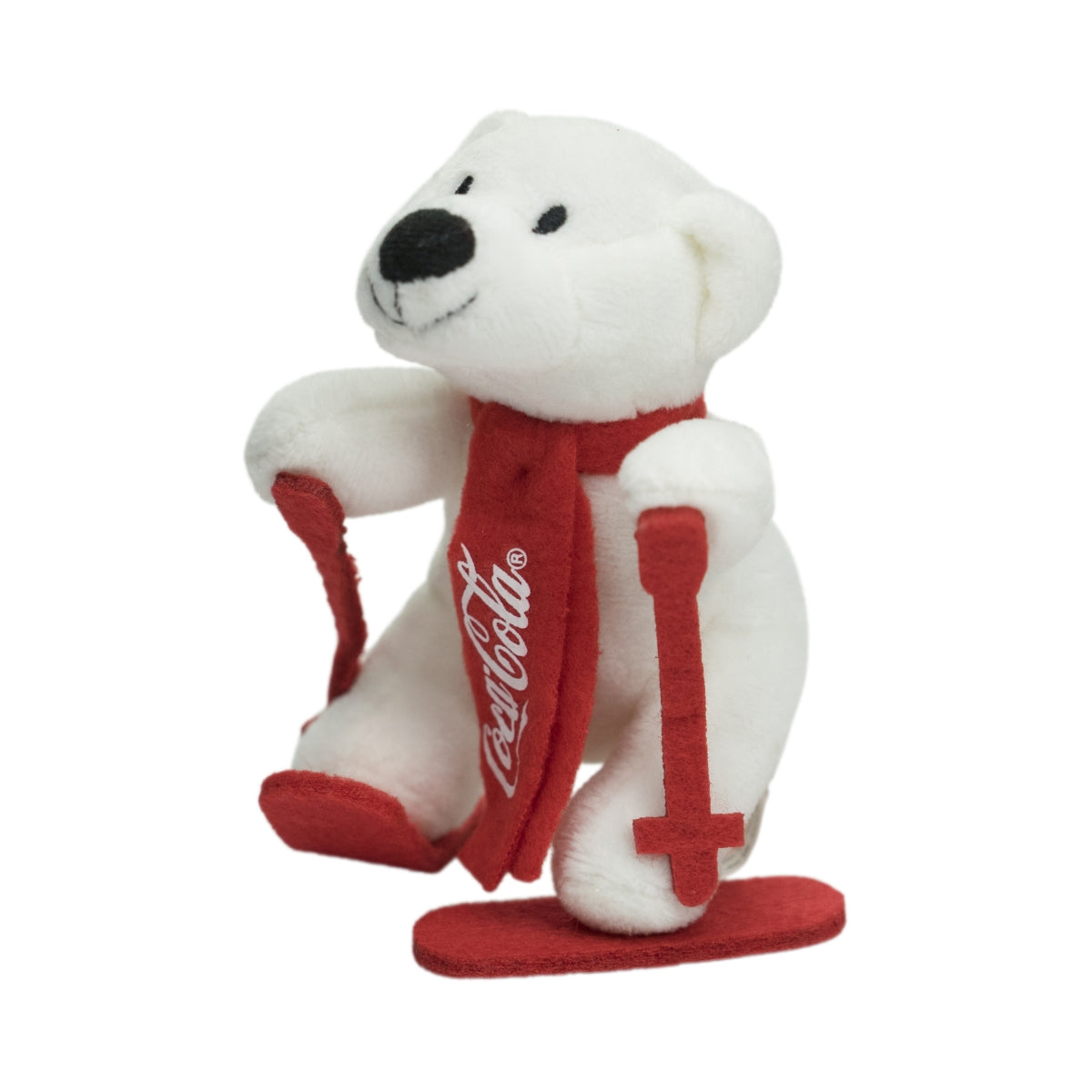 Coca Cola Peluche Orso polare Orsacchiotto di peluche Sciatore Collezionismo Giochi per bambini – Vista 2