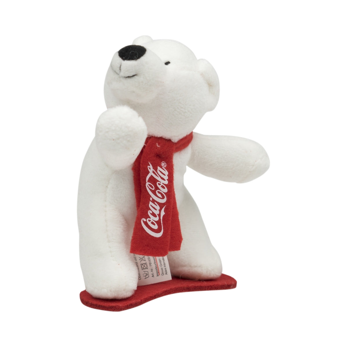 Coca Cola Orso polare Orso bianco Snowboard 2015 Peluche da collezione in tessuto