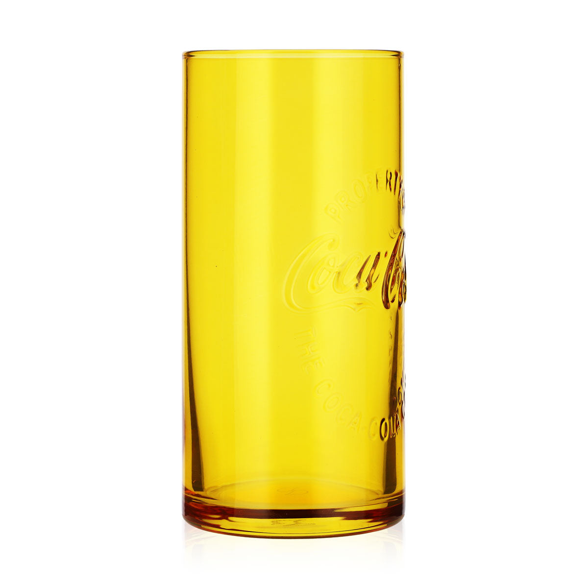 Bicchiere per bibita Coca-Cola da 0,36 l, forma sagomata, giallo, edizione speciale McDonald's – Vista 2
