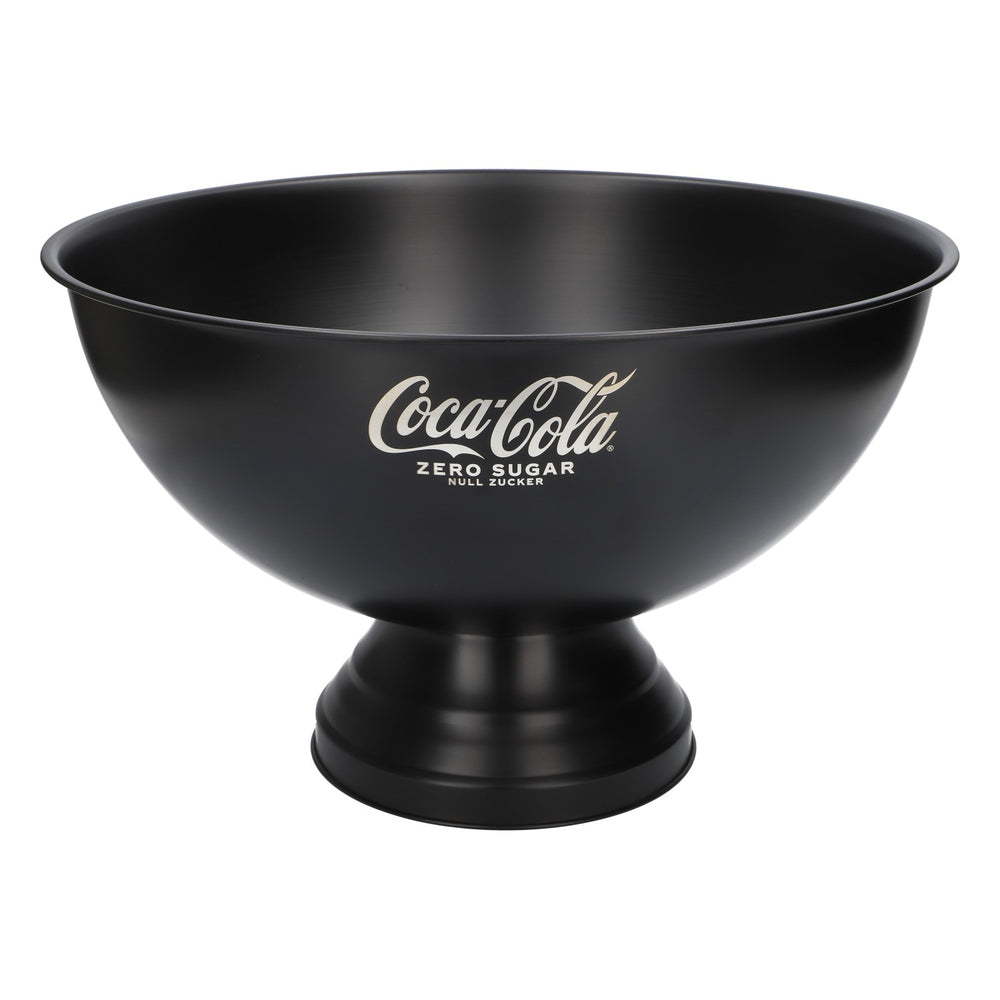 Coca Cola Softdrink Refrigeratore per bevande ghiacciaia contenitore per cubetti di ghiaccio refrigeratore per bottiglie in metallo nero "Zero"