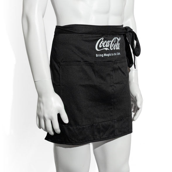 Grembiule da barista Coca Cola Softdrink Grembiule da bistrot corto nero "Bring Magic to te Table" con tasca – Vista 2