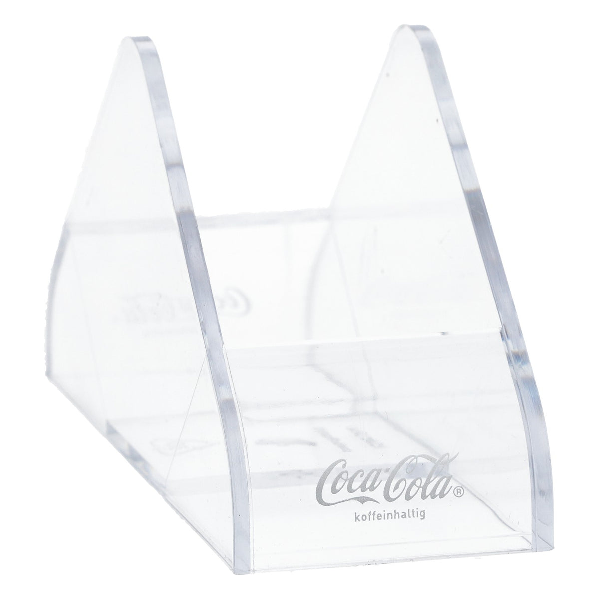 Espositore da tavolo Coca-Cola con portasottobicchieri, in plastica trasparente, accessori da bar – Vista 4