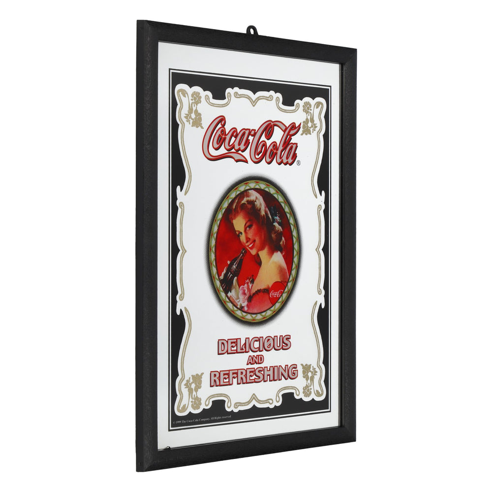 Specchio pubblicitario Coca-Cola «Delicious & refreshing», L 99 cm x A 73 cm