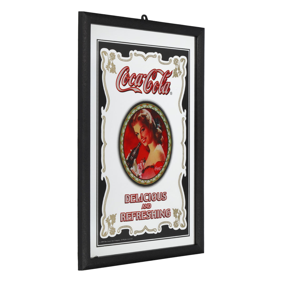 Specchio pubblicitario Coca-Cola «Delicious & refreshing», L 99 cm x A 73 cm