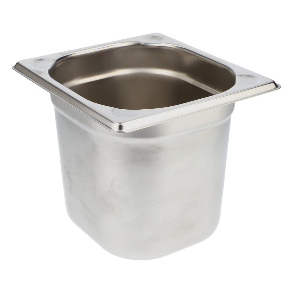 Contenitore GN in acciaio inox 1/6, 150 mm con maniglie a caduta Gastro