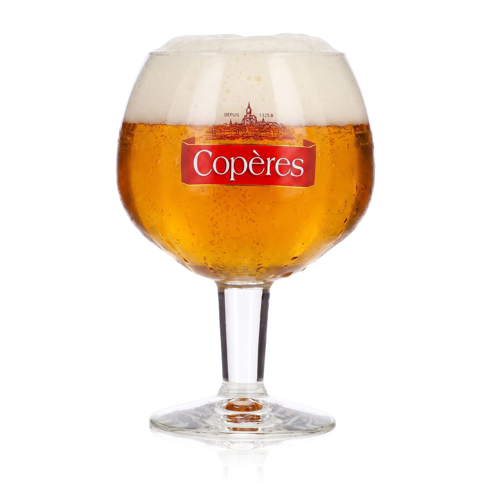 Bicchiere da birra Copères da 0,5 l, a calice, in vetro a palloncino