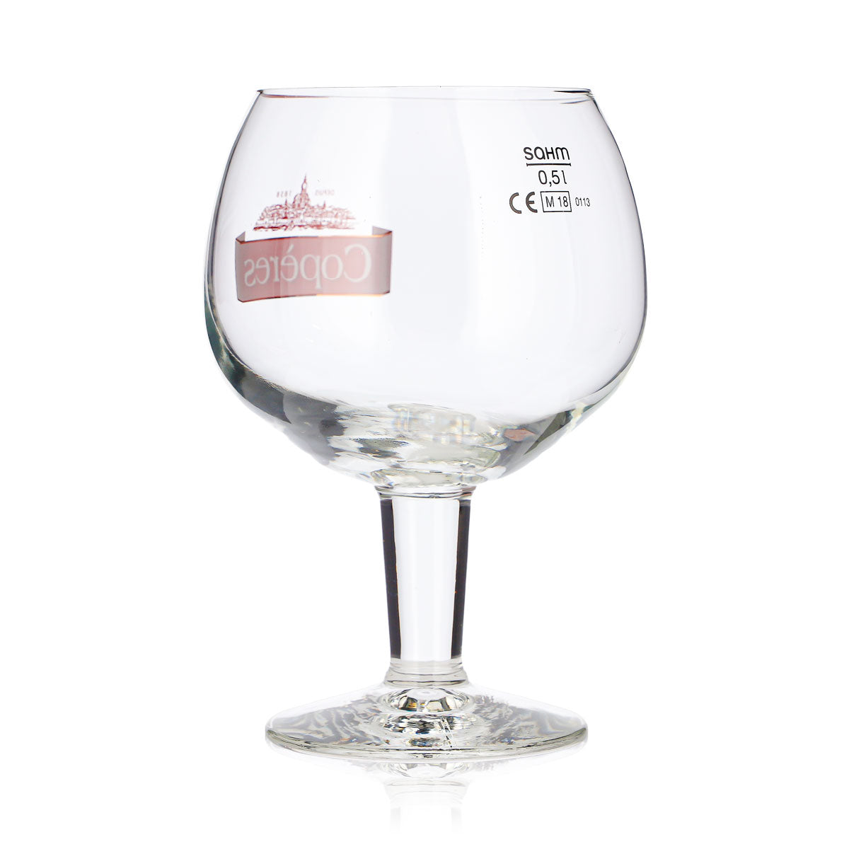 Bicchiere da birra Copères da 0,5 l, a calice, in vetro a palloncino – Vista 4