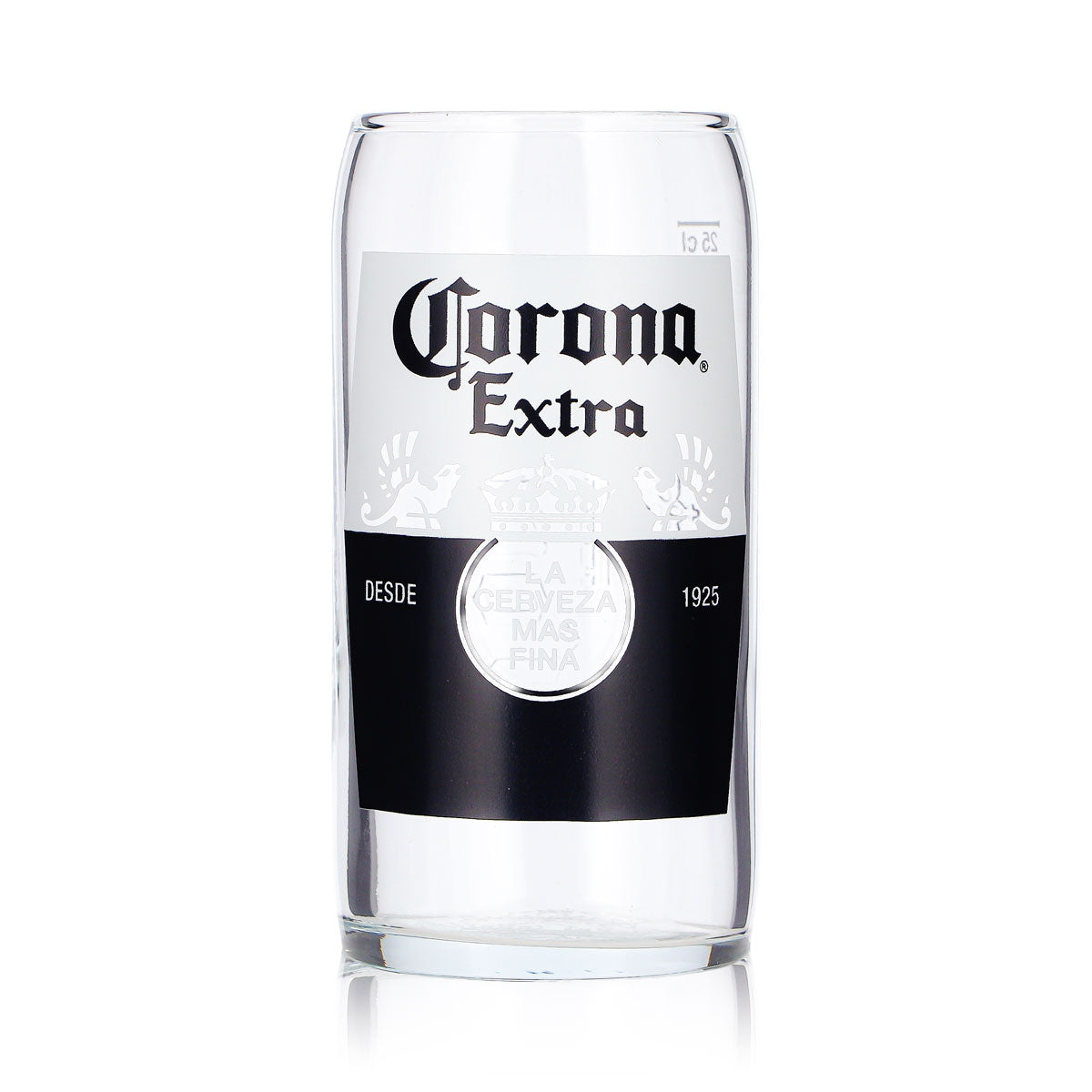 Bicchiere da birra Corona da 0,25 l, modello Willi Becher, Corona Extra, con raffinato rilievo sagomato, calibrato per la ristorazione – Vista 2