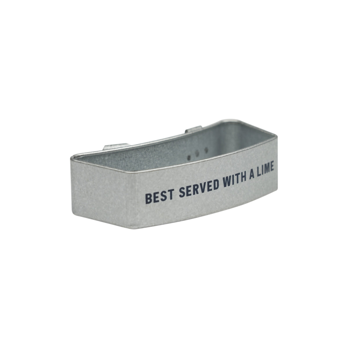 Bicchiere da birra Corona con fette di lime in latta argentata "Best Served With A Lime" Bar
