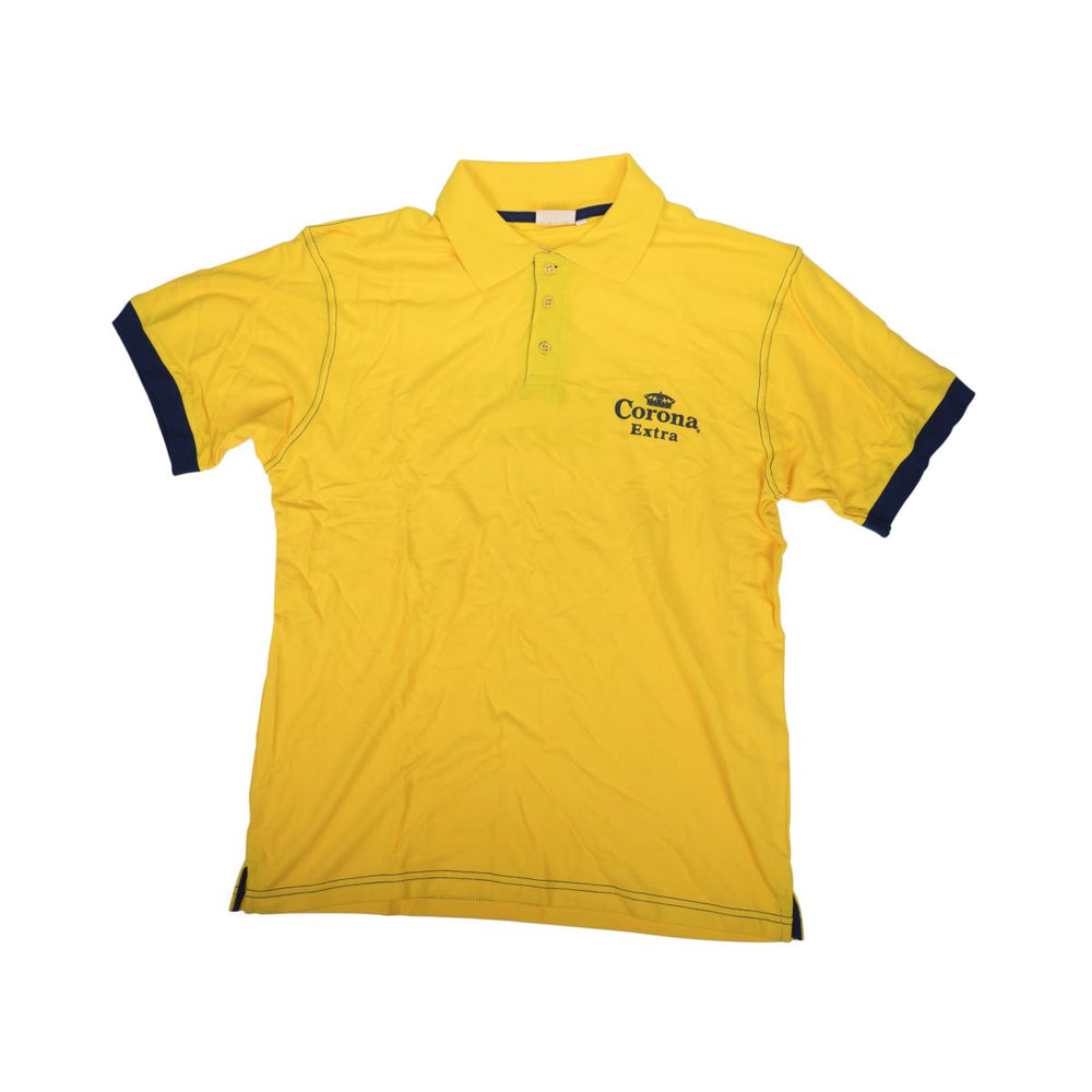 Maglietta Corona Polo Taglia XL Uomo Giallo Abbigliamento Logo ricamato Gastronomia