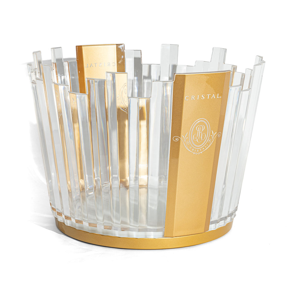 Cristal Champagne Bottle Cooler LED Luminous Ice Bowl Contenitore per cubetti di ghiaccio – Vista 4