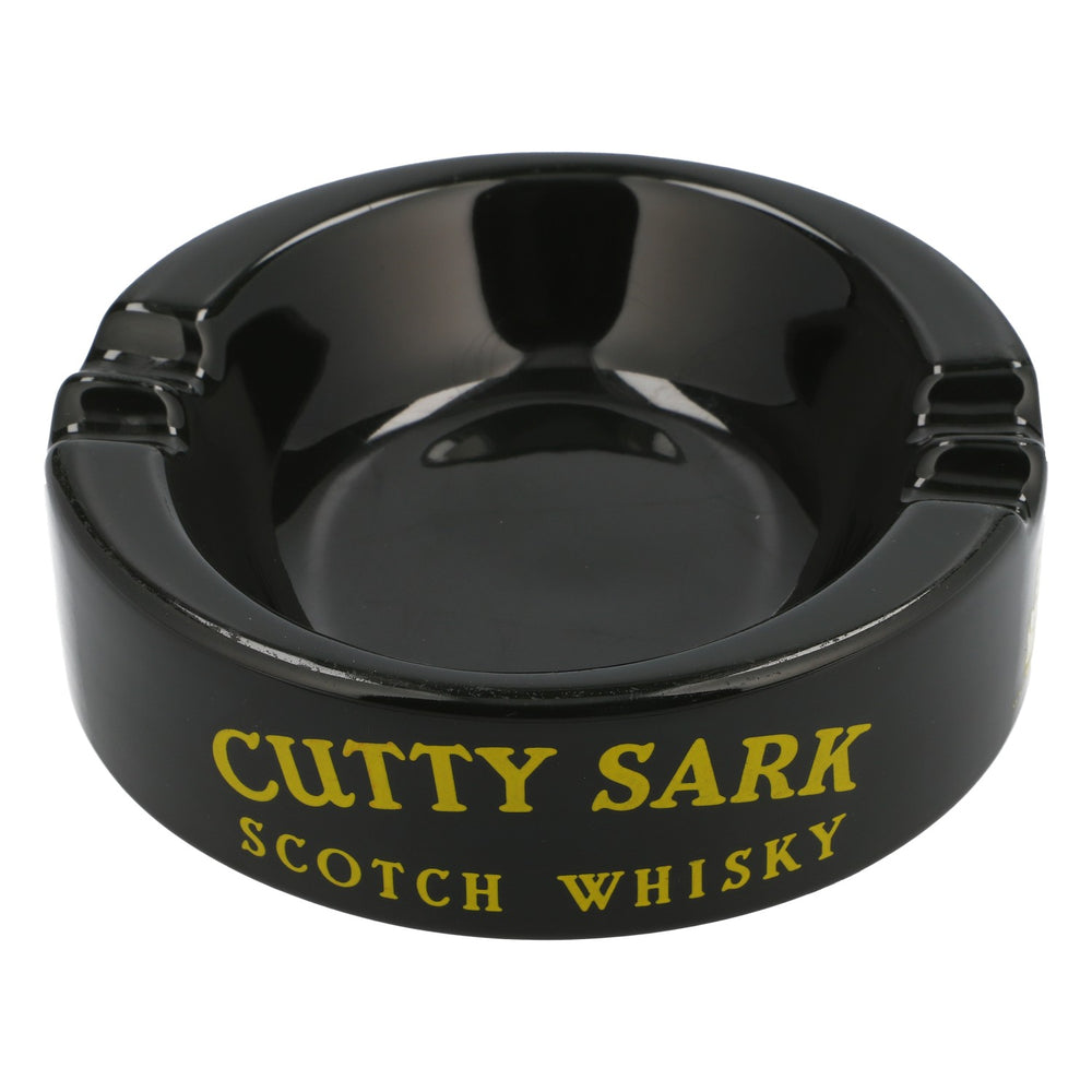 Cutty Sark Whisky Posacenere Ashtray Ceramica Retrò Anni '80 Rotondo Verde